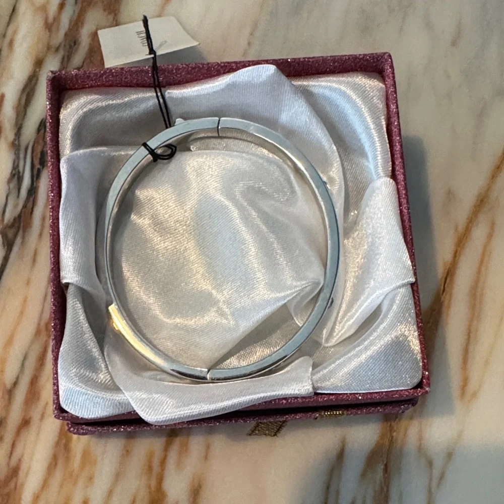 Coach Silver Logo Bangle - Picture 2 of 6